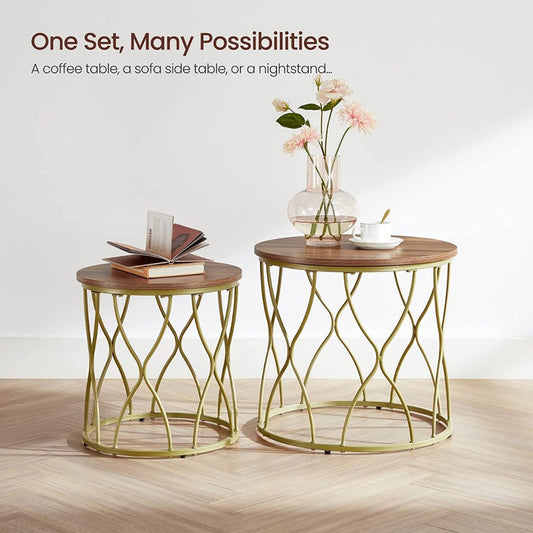 Lifespace Unique Round Nesting Tables - Set of 2 - Lifespace