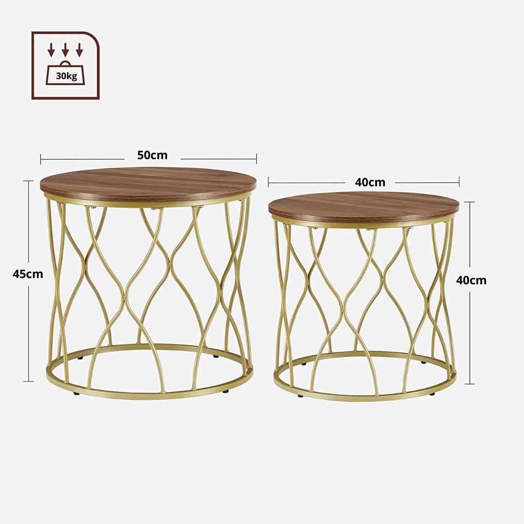 Lifespace Unique Round Nesting Tables - Set of 2 - Lifespace
