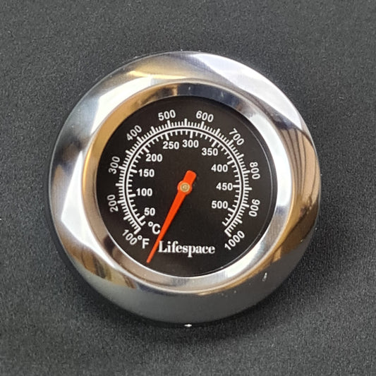 Lifespace Universal Replacement Braai Thermometer - Black Face - Lifespace