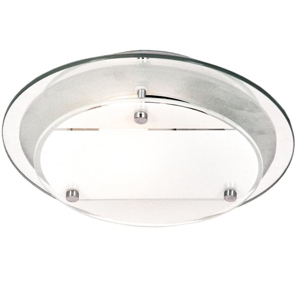 Mirror and Frosted Glass with Polished Chrome Clips CF1362 CHROME - Lifespace