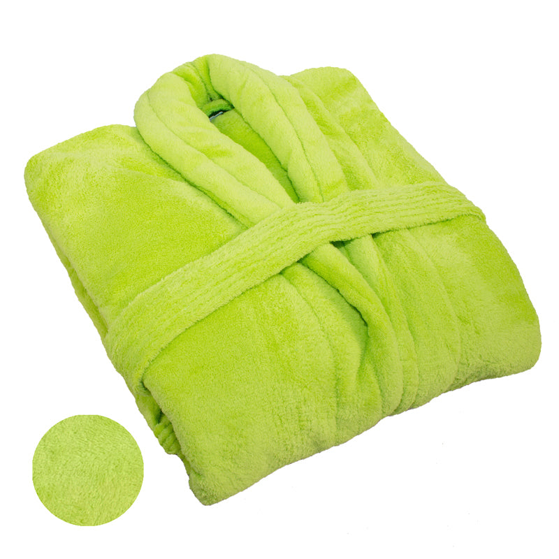 Club Classique Coral Fleece Collared Bathrobes - Various colours & Sizes