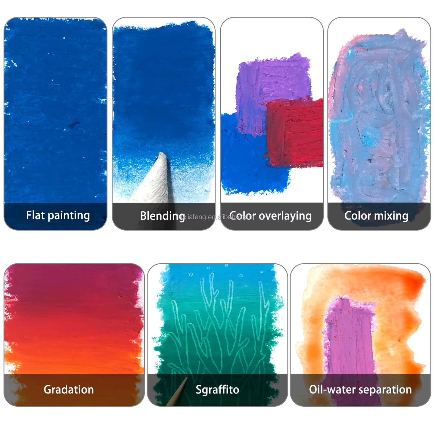 Artecho Soft Oil Pastel Set of 36 Macaron Colours Professional Range