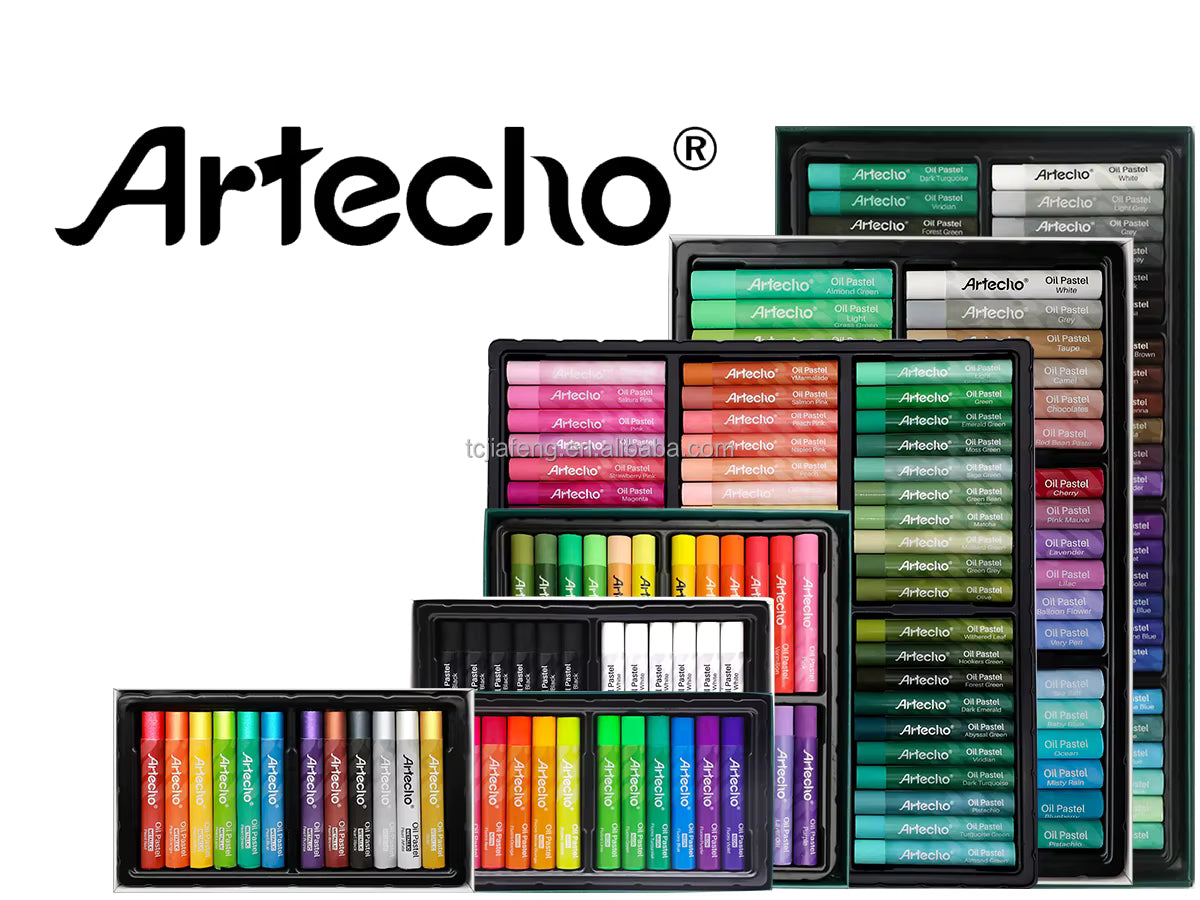 Artecho Soft Oil Pastel Set of 36 Macaron Colours Professional Range
