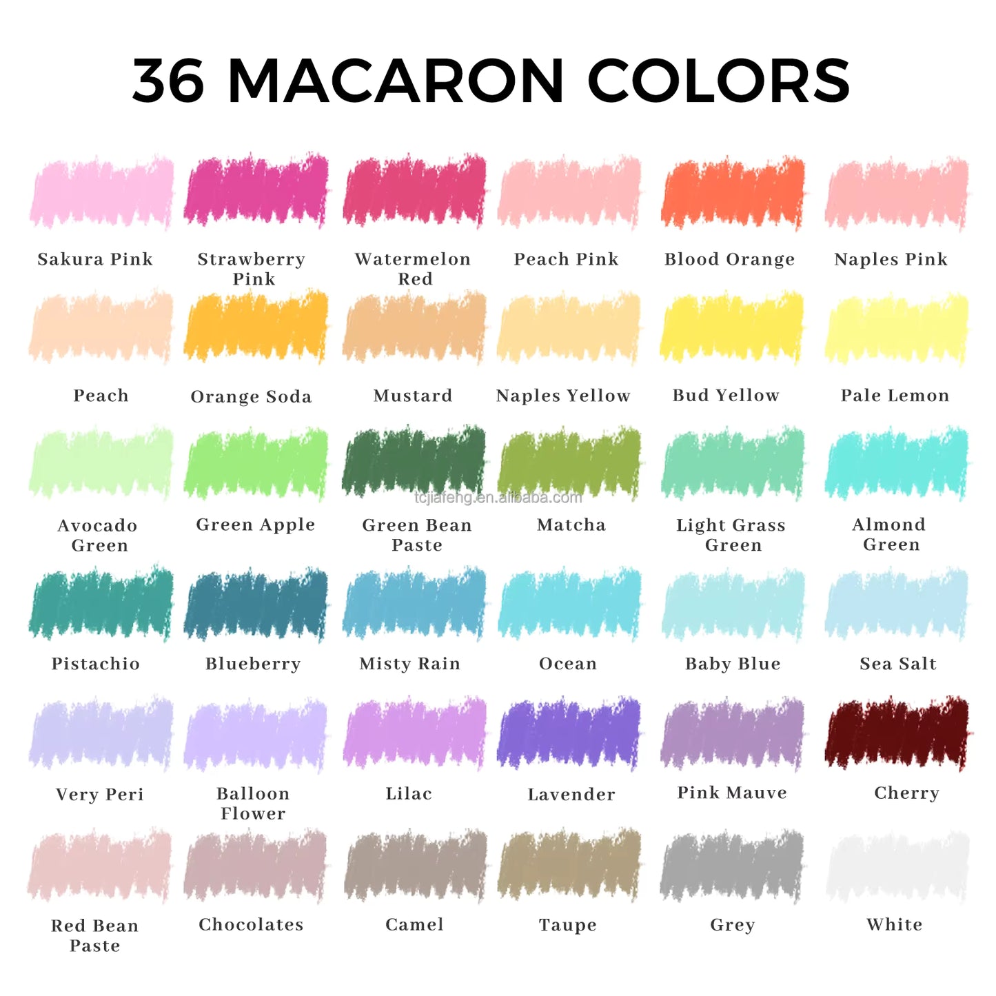 Artecho Soft Oil Pastel Set of 36 Macaron Colours Professional Range