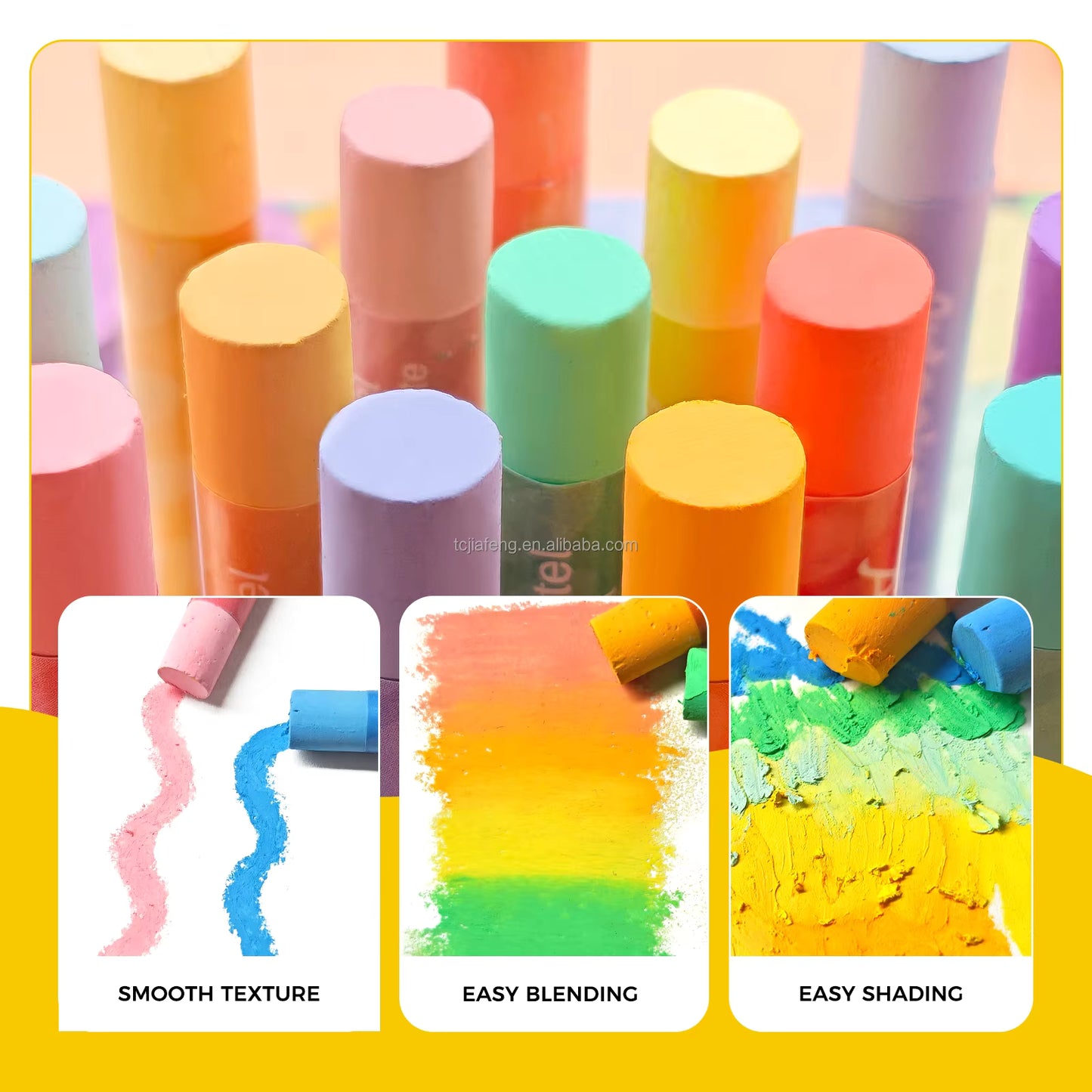 Artecho Soft Oil Pastel Set of 36 Macaron Colours Professional Range