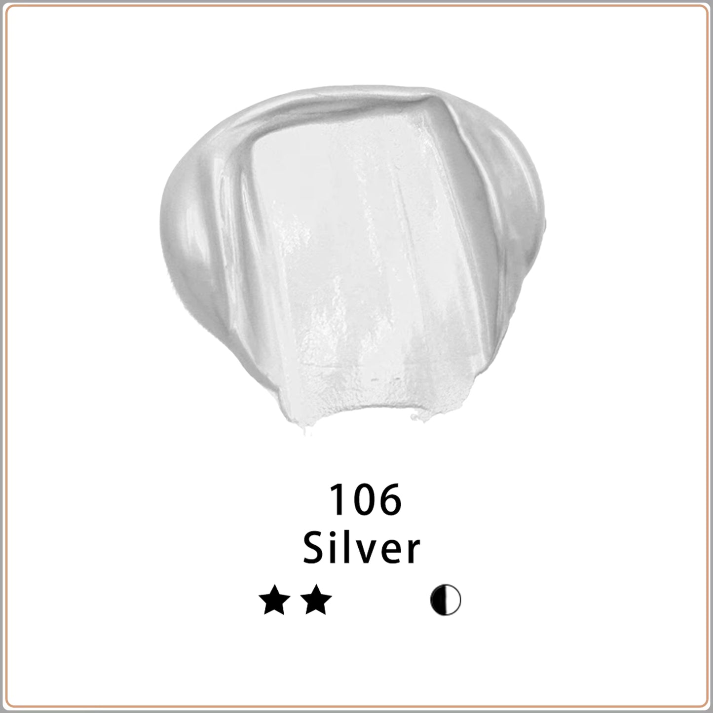 Artecho Acrylic Paint Metallic Silver - 500ml