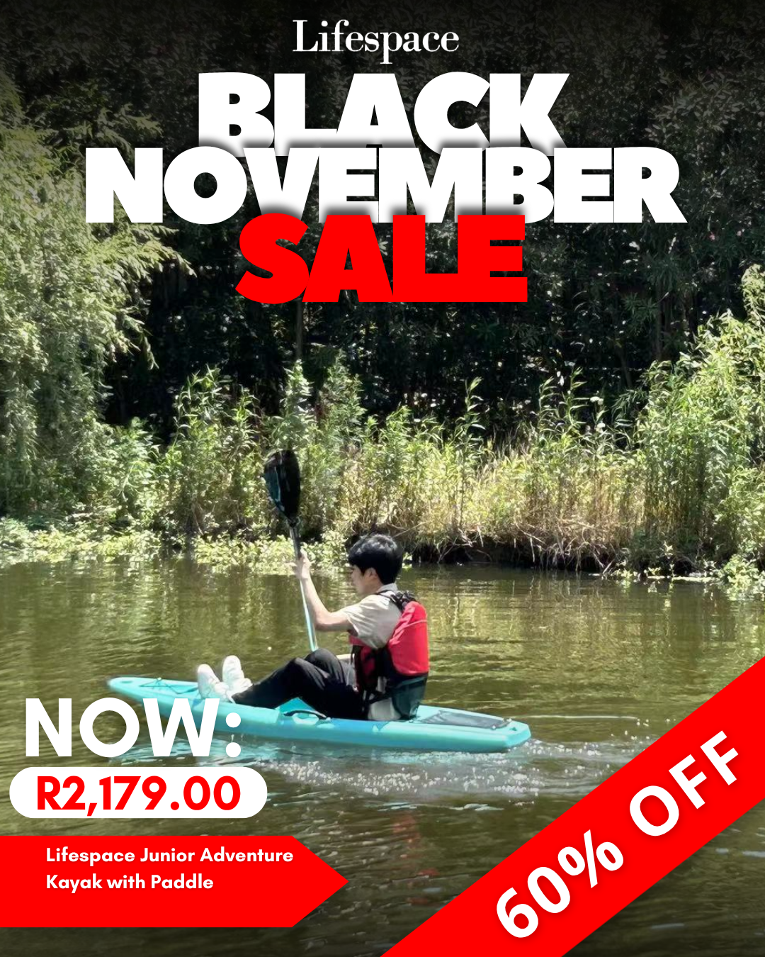 Lifespace Junior Adventure Kayak with Paddle