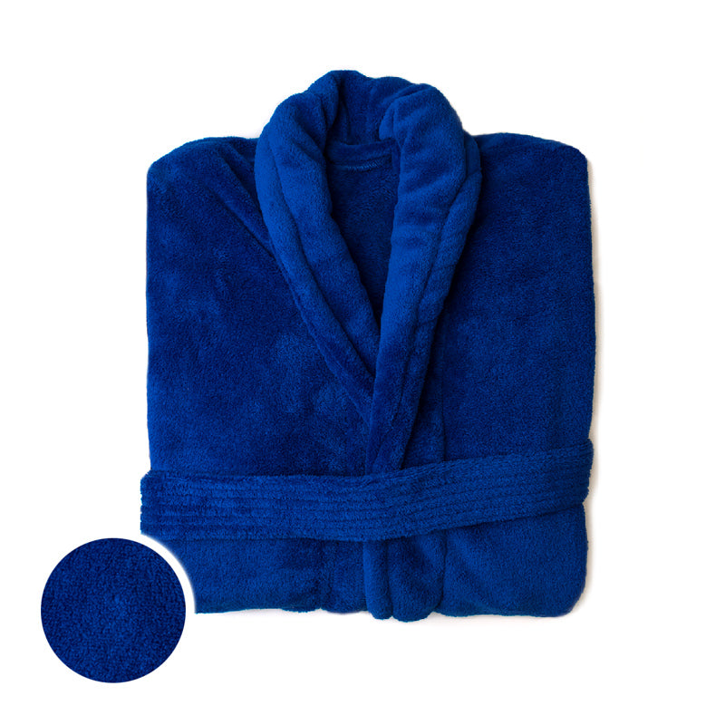 Club Classique Coral Fleece Collared Bathrobes - Various colours & Sizes