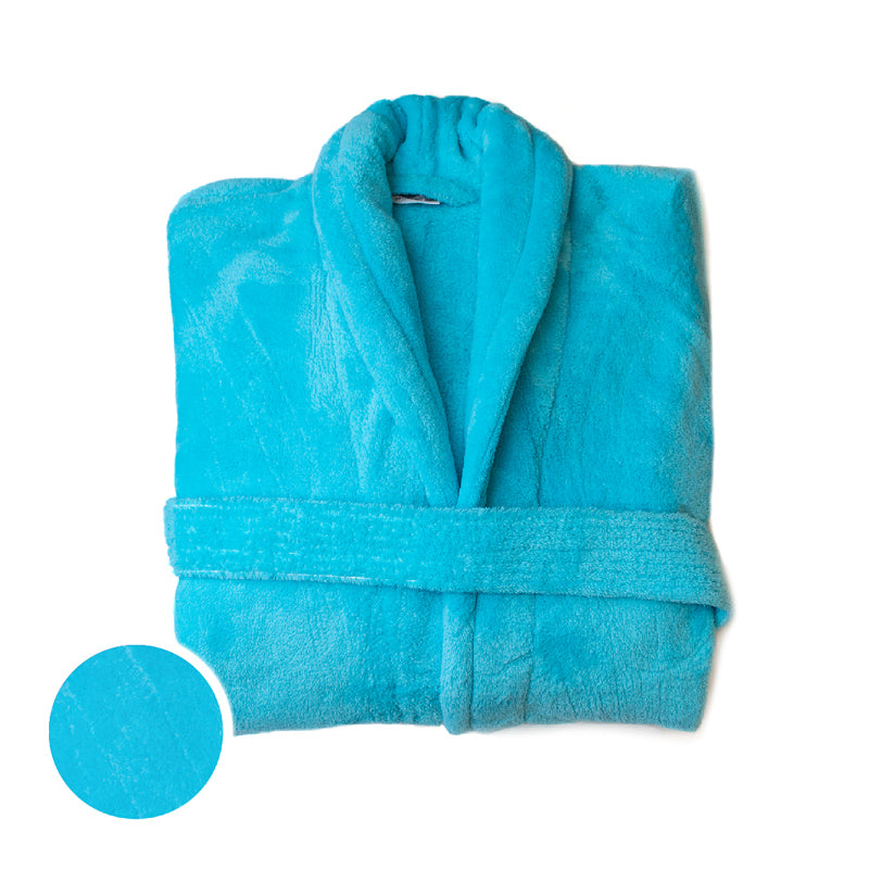 Club Classique Coral Fleece Collared Bathrobes - Various colours & Sizes