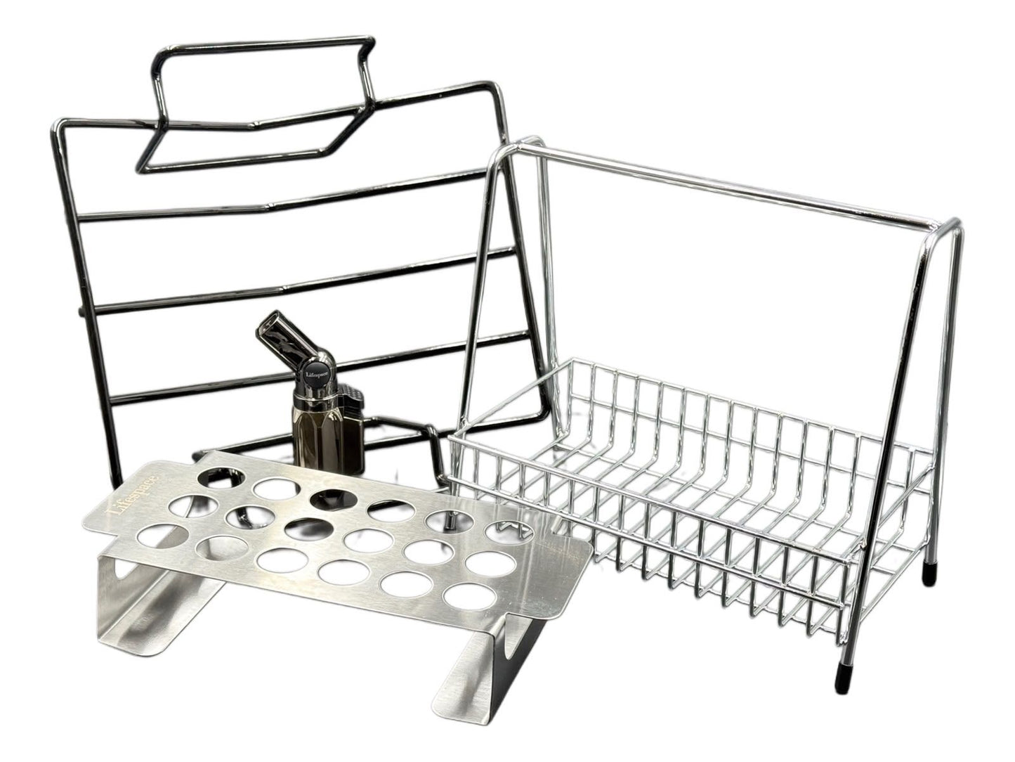 Lifespace "Braai-Like-a-Pro-Bundle" - Ribs, Poppers, Condiment Caddy & Torch Power