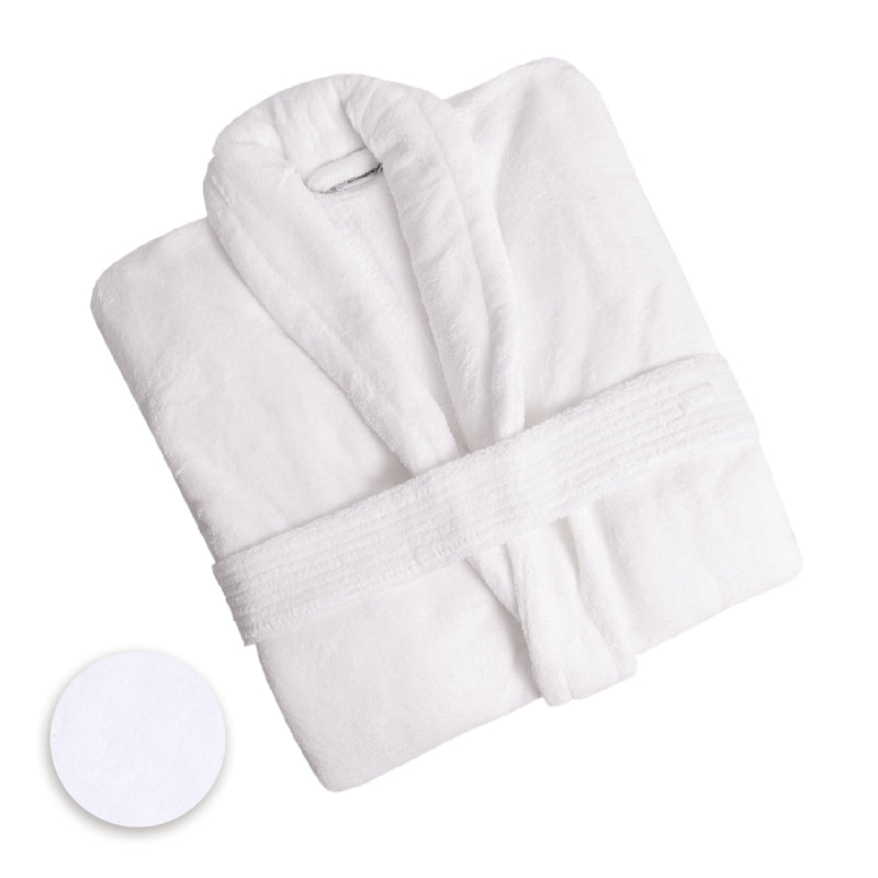 Club Classique Coral Fleece Collared Bathrobes - Various colours & Sizes