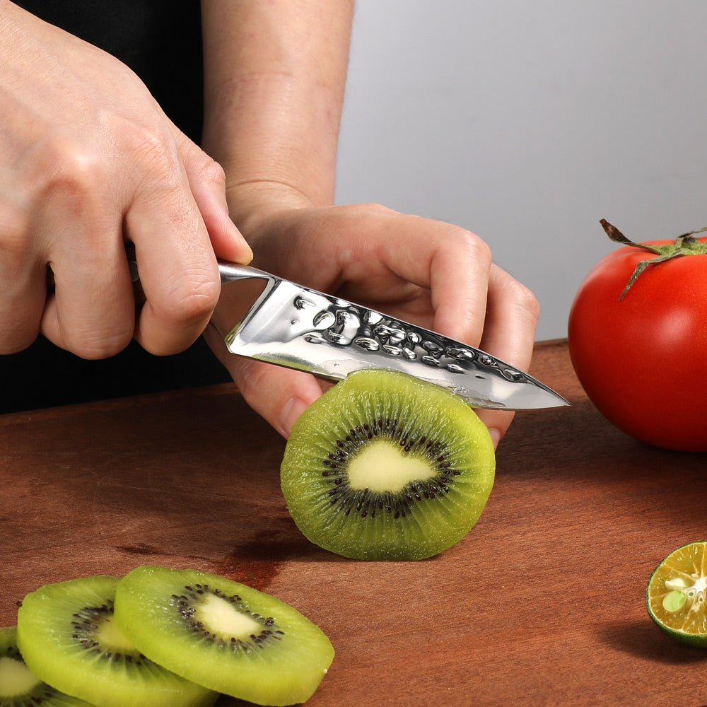 ARRIVING SOON Lifespace 3,5" Hammer Forged Paring Knife with Olive Wood Handle - Lifespace