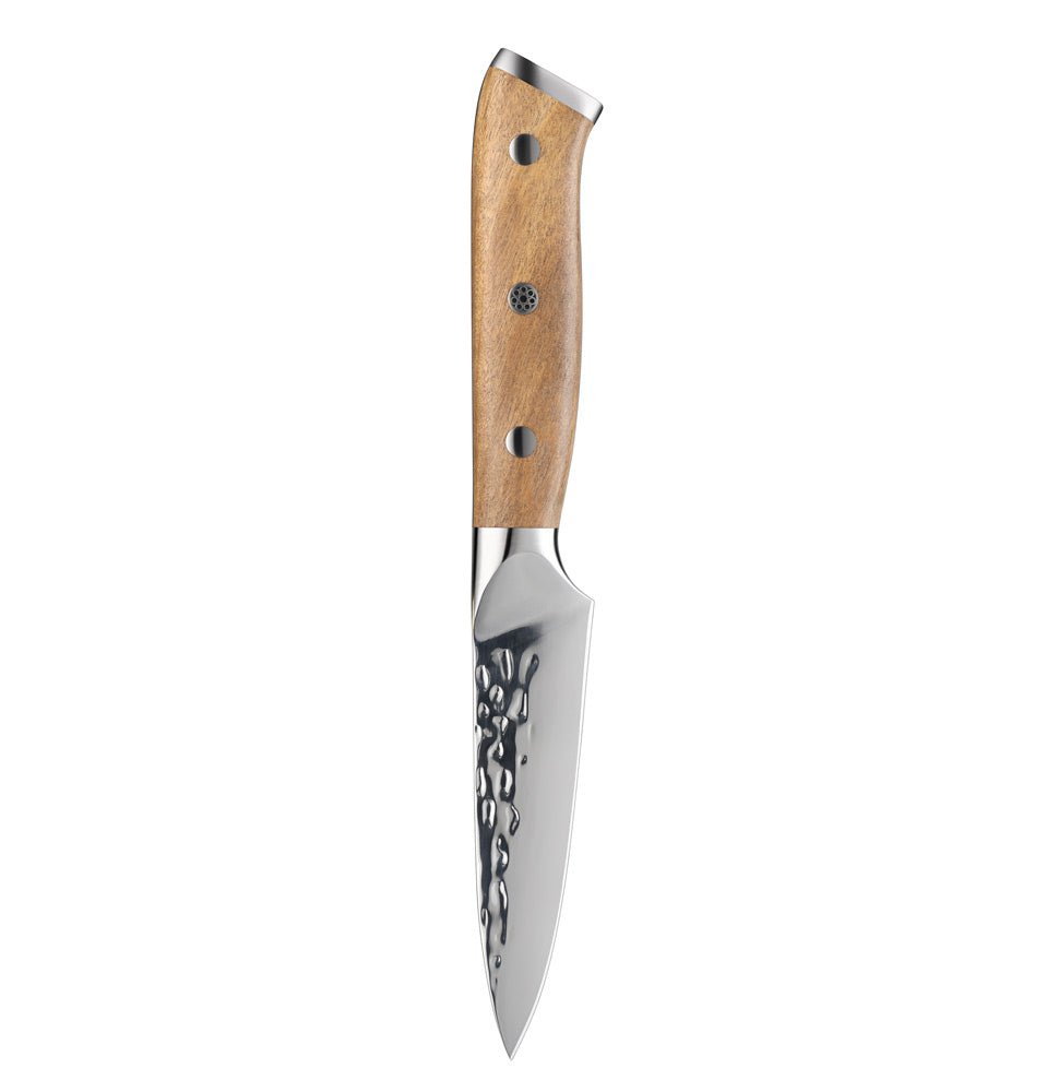 ARRIVING SOON Lifespace 3,5" Hammer Forged Paring Knife with Olive Wood Handle - Lifespace