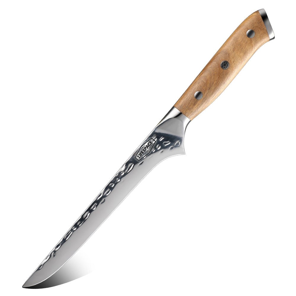 ARRIVING SOON! Lifespace 6" Hammer Forged Boning Knife with Olive Wood Handle - Lifespace