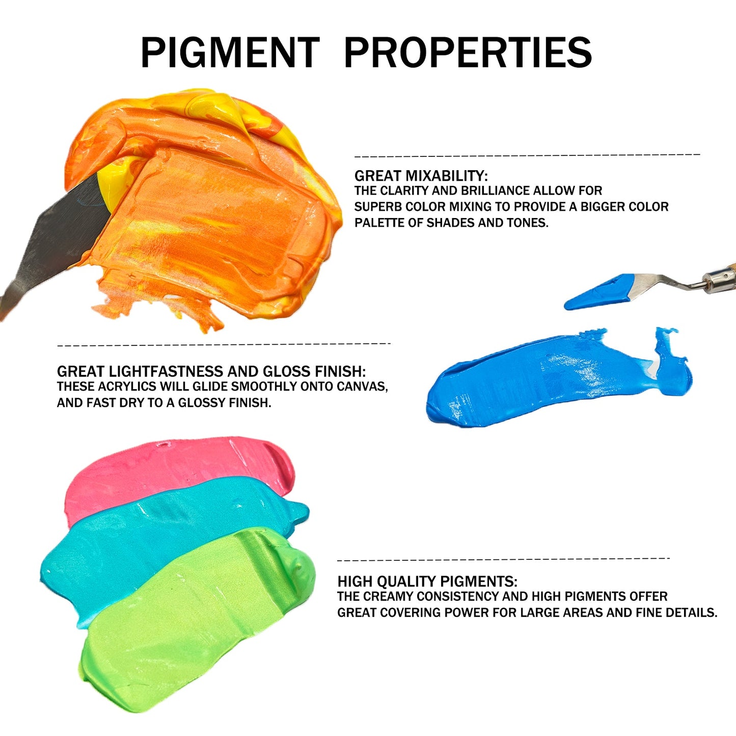 Artecho 20 Metallic Colours Acrylic Paint Set & 10pc Paint Brush Set - 59ml Bottles - Lifespace