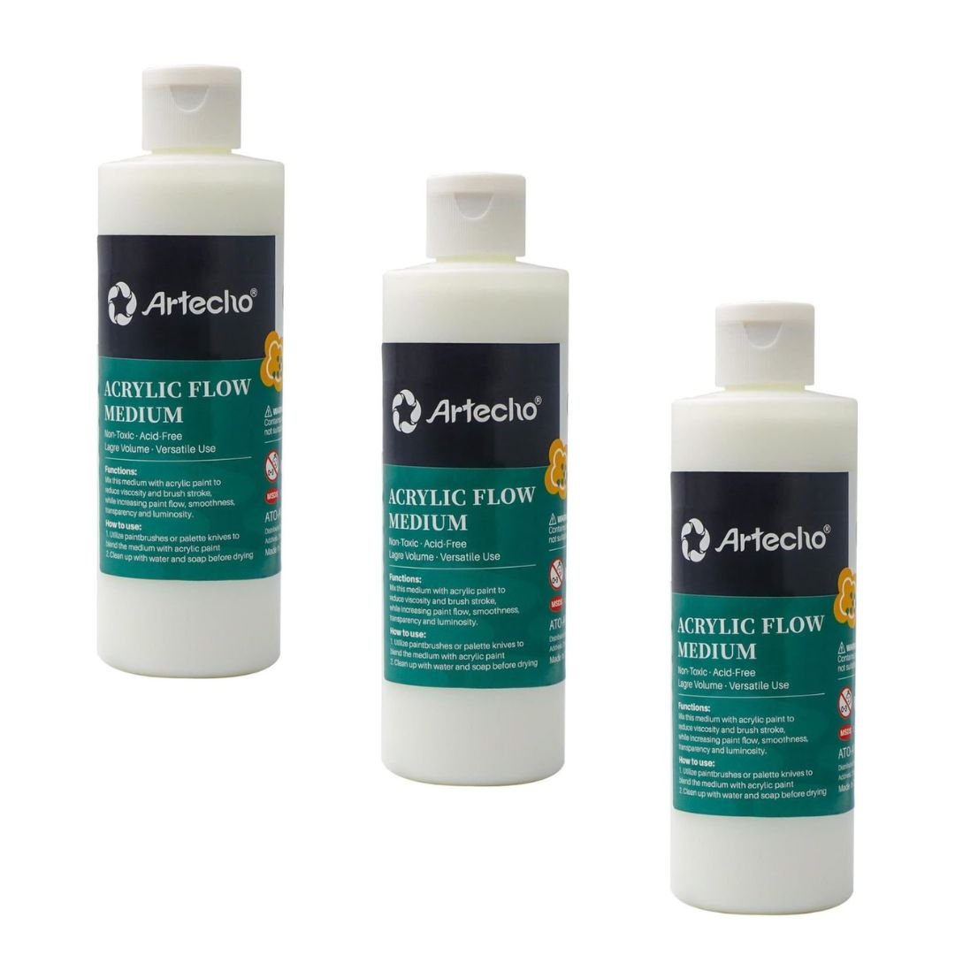 Artecho Acrylic Flow Medium - 236ml (3-Pack) - Lifespace