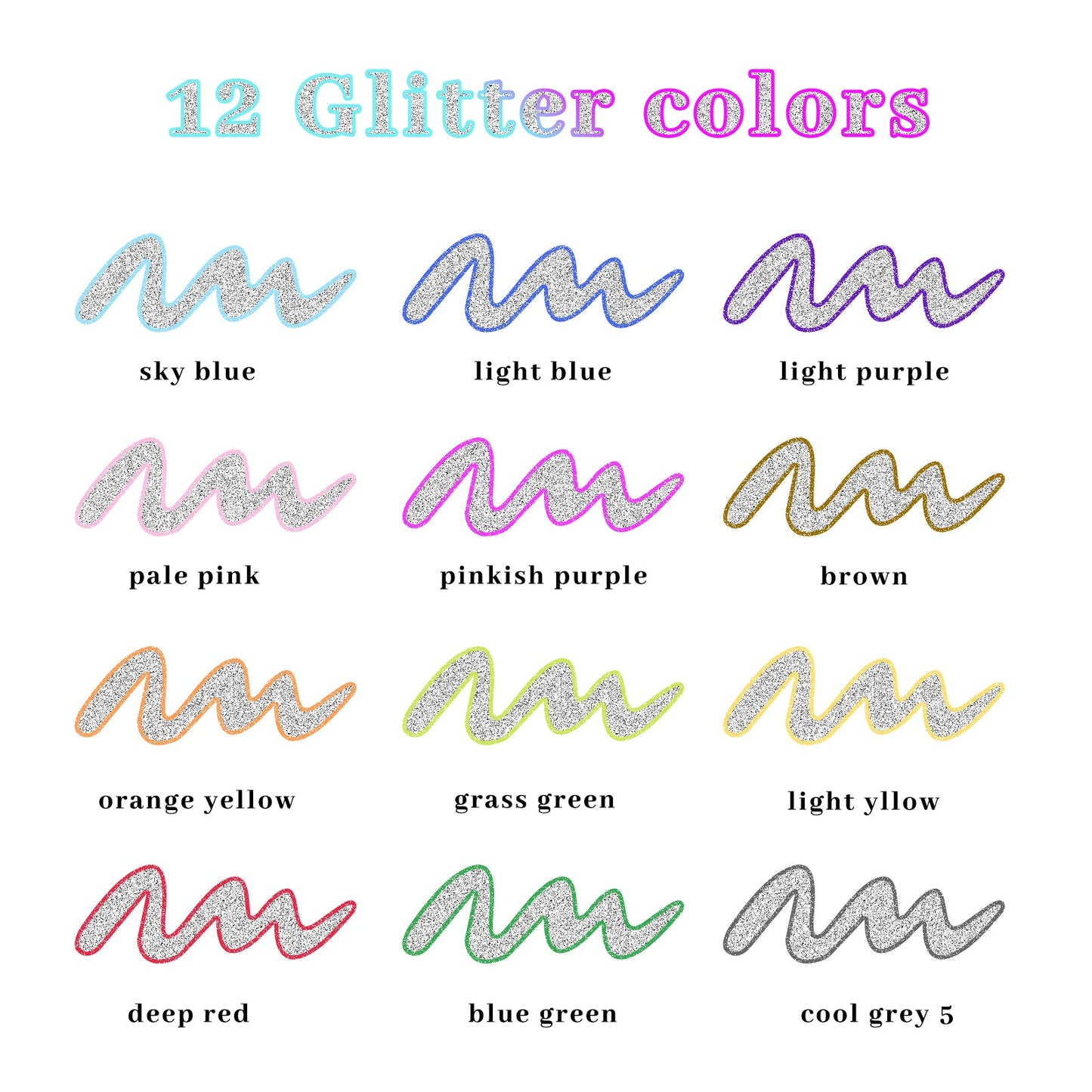 Artecho Dual - Colour Effect Metallic Outline Marker Set - 12 Glitter Colours - Lifespace