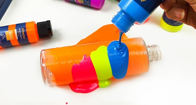 Artecho Florescent Green Acrylic Neon Glow-In-The-Dark Paint - 500ml - Lifespace