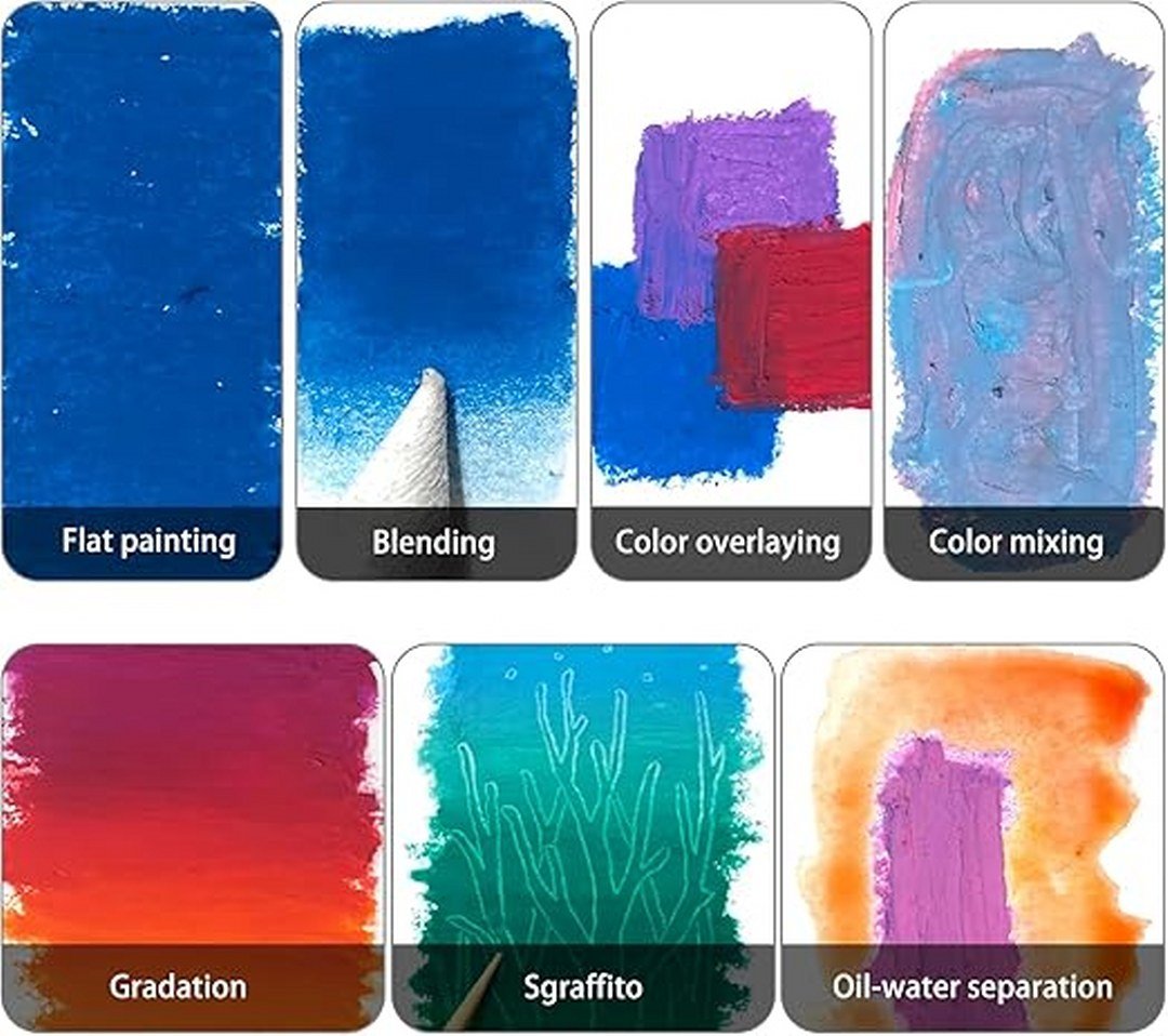 Artecho Soft Oil Pastel Set - 12 Metallic Colours - Lifespace