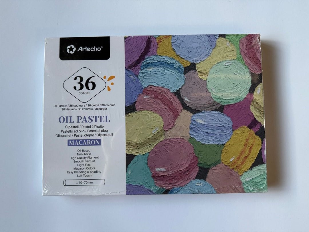 Artecho Soft Oil Pastel Set of 36 Macaron Colours Professional Range - Lifespace