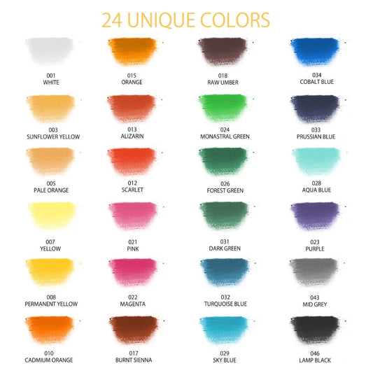 Artecho Soft Pastel 24 colours Professional Range - Lifespace