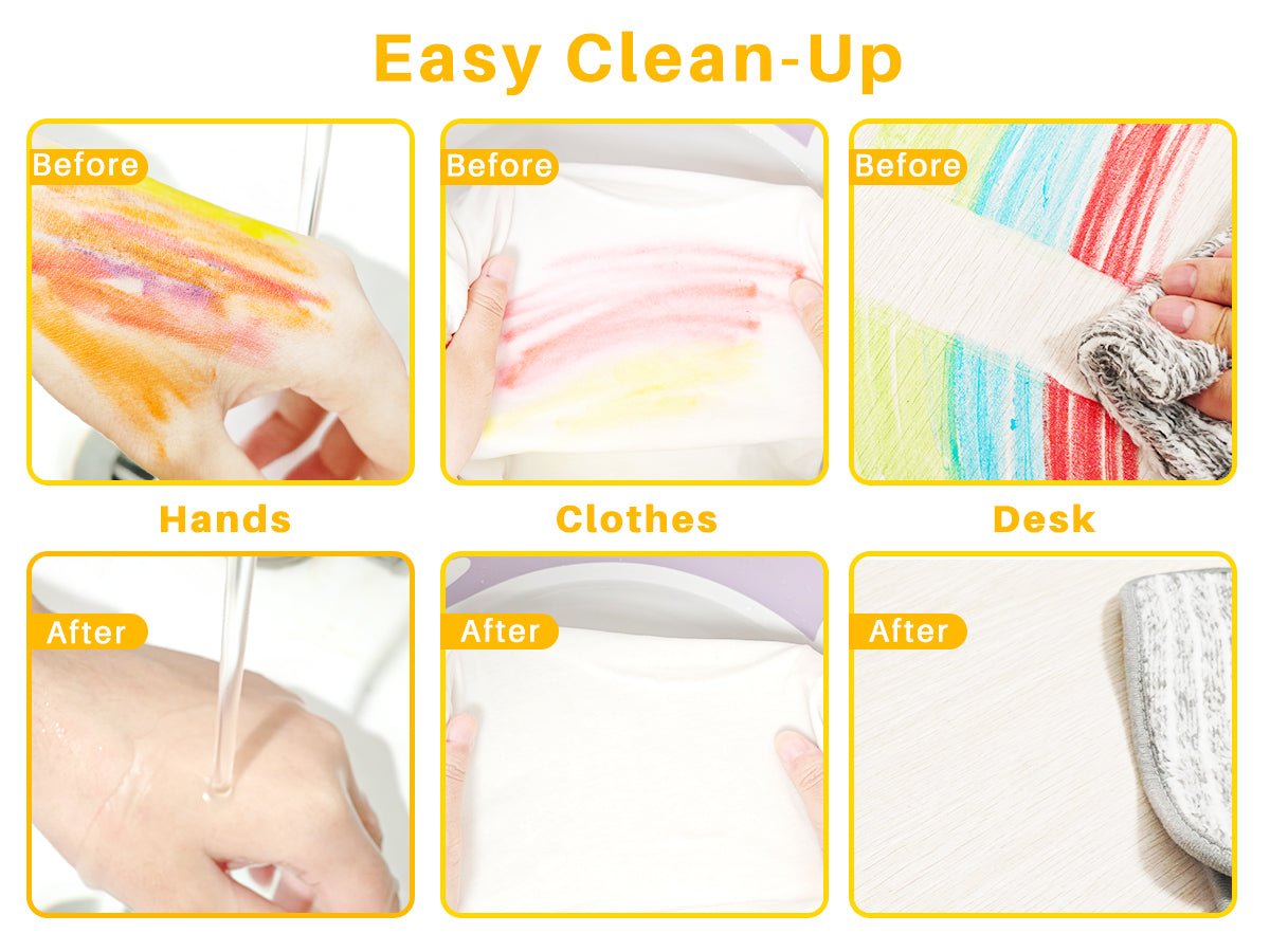 Artecho Tempera Paint Sticks, 36 Colours Incl. Primary, Pastel, Metallics, and Neon Colours - Lifespace