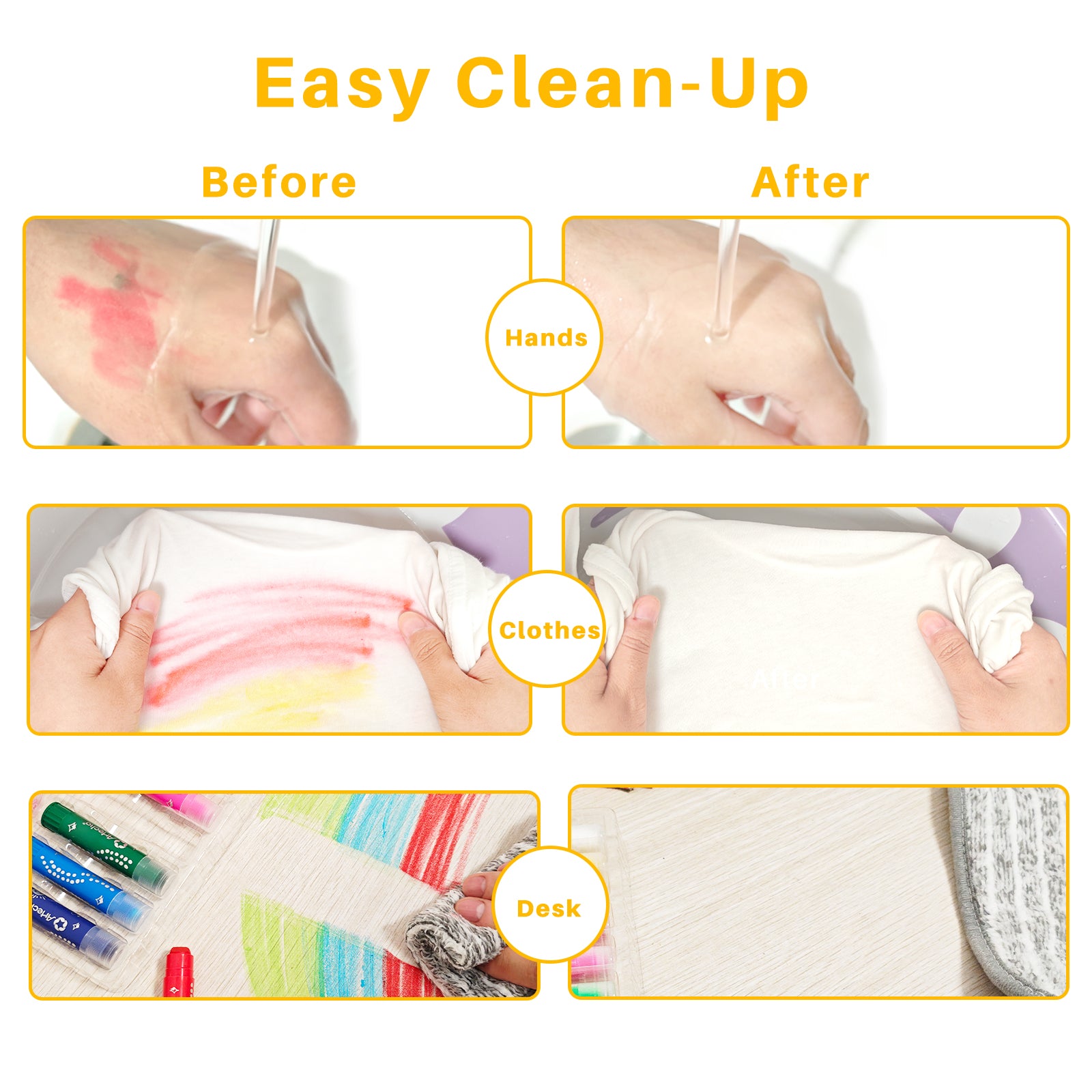 Artecho Tempera Paint Sticks, 36 Colours Incl. Primary, Pastel, Metallics, and Neon Colours - Lifespace