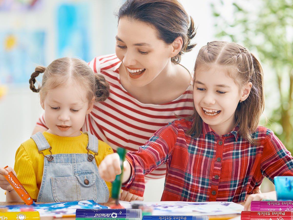 Artecho Tempera Paint Sticks, 36 Colours Incl. Primary, Pastel, Metallics, and Neon Colours - Lifespace