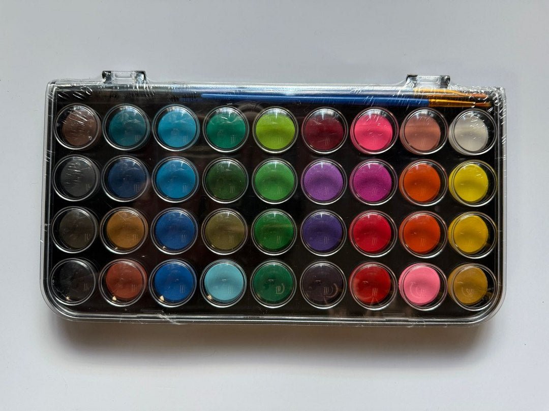 Artecho Watercolour Paint Set in a Plastic Case - Student 36 colour - Lifespace