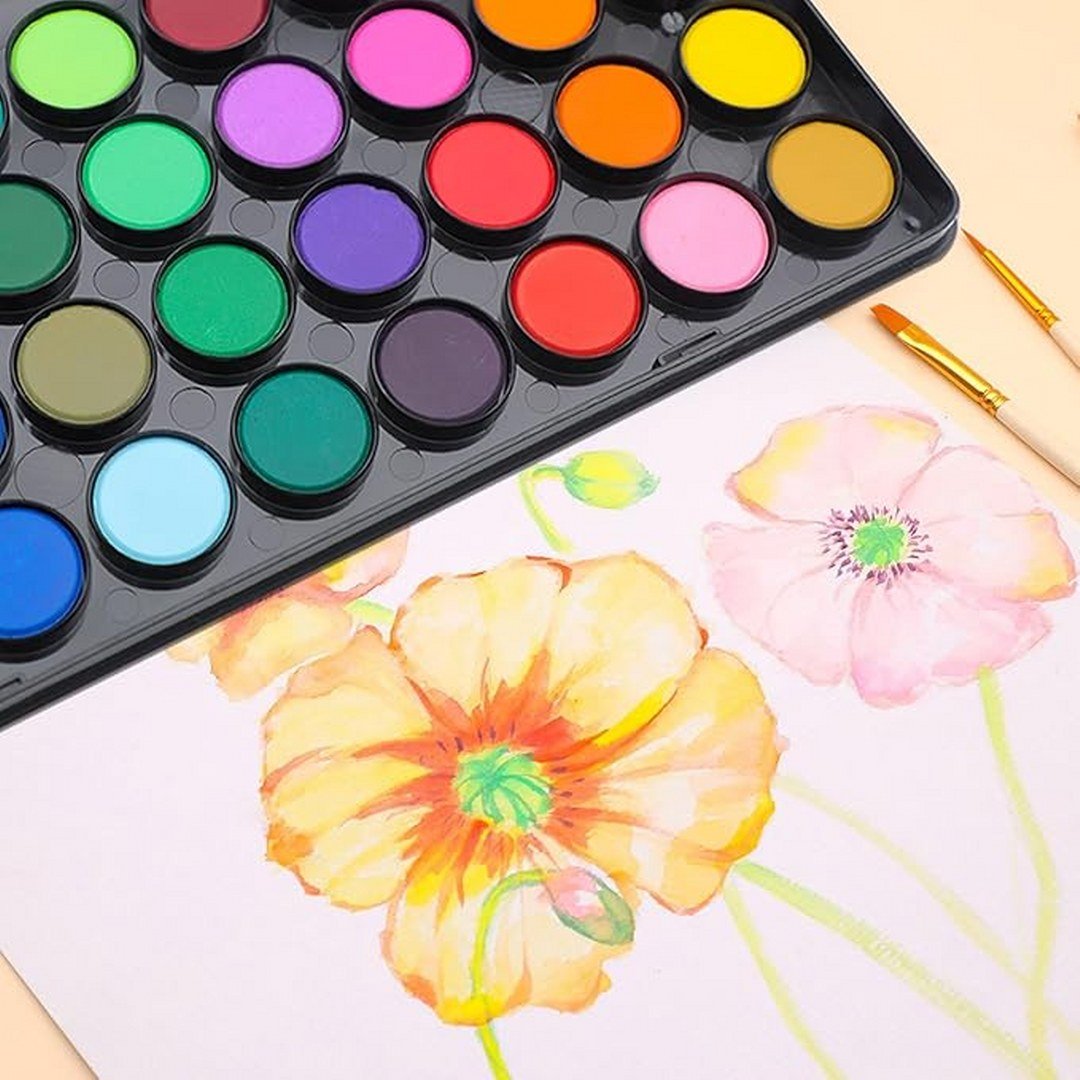 Artecho Watercolour Paint Set in a Plastic Case - Student 36 colour - Lifespace