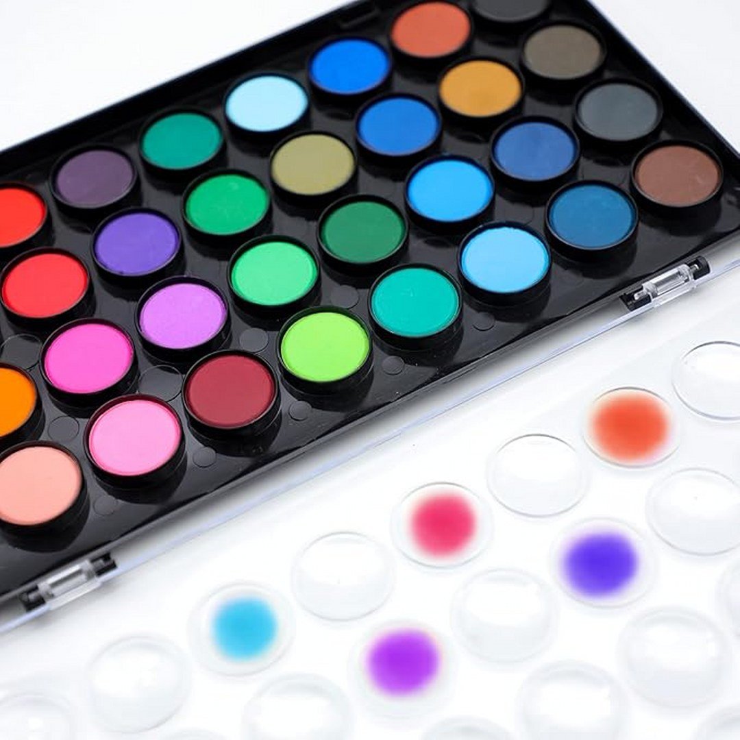 Artecho Watercolour Paint Set in a Plastic Case - Student 36 colour - Lifespace