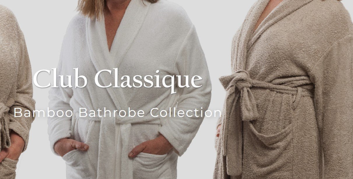 Club Classique 400gsm Super - Soft Bamboo Fabric Bathrobes - Various Sizes and Colours - Lifespace