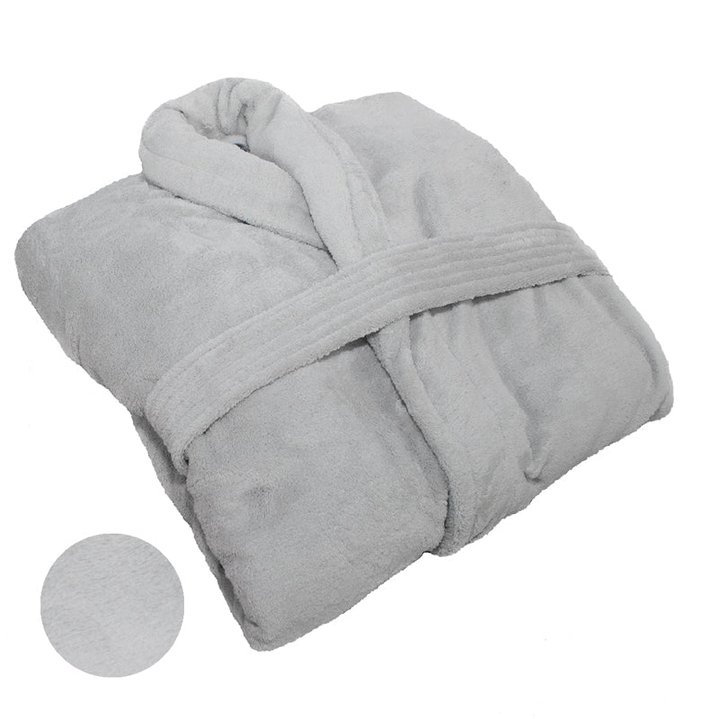 Club Classique Coral Fleece Collared Bathrobes - Various colours & Sizes - Lifespace