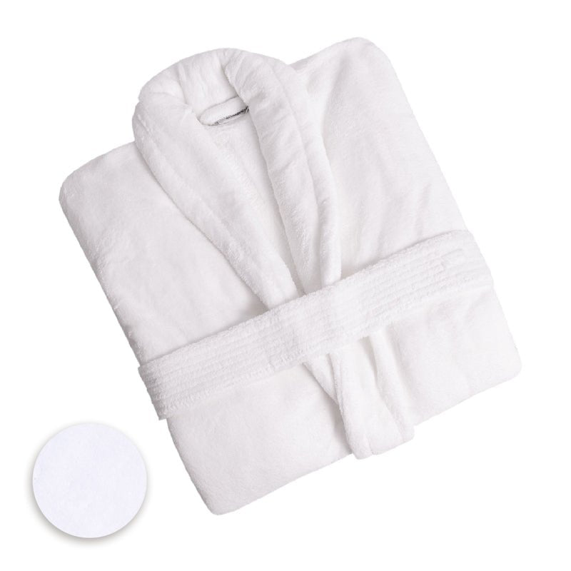 Club Classique Coral Fleece Collared Bathrobes - Various colours & Sizes - Lifespace