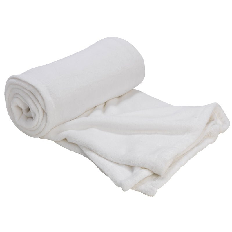 Club Classique Hemmed Coral Fleece Blanket Collection - Various Sizes and Colours - Lifespace