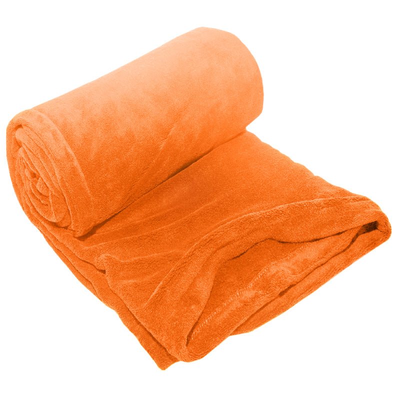 Club Classique Hemmed Coral Fleece Blanket Collection - Various Sizes and Colours - Lifespace