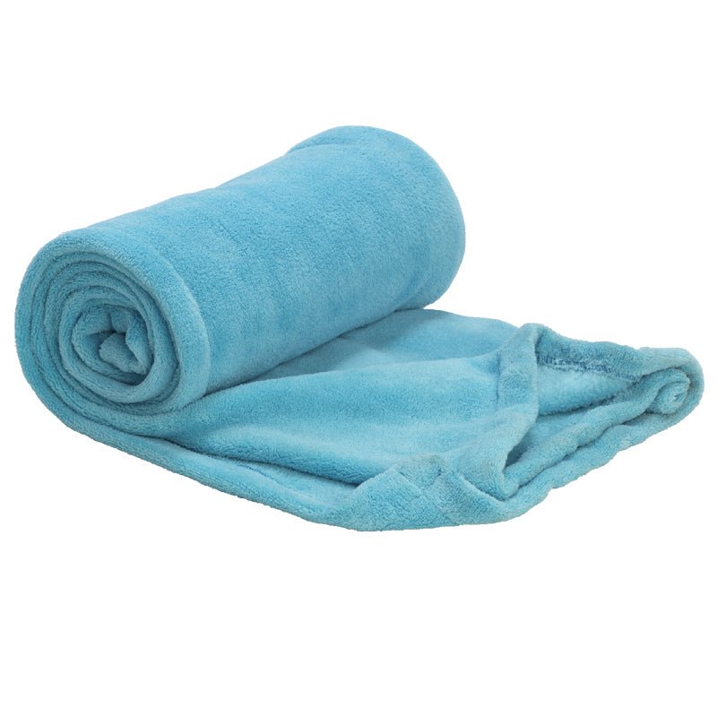 Club Classique Hemmed Coral Fleece Blanket Collection - Various Sizes and Colours - Lifespace