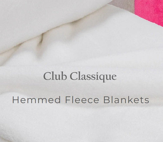 Club Classique Hemmed Coral Fleece Blanket Collection - Various Sizes and Colours - Lifespace