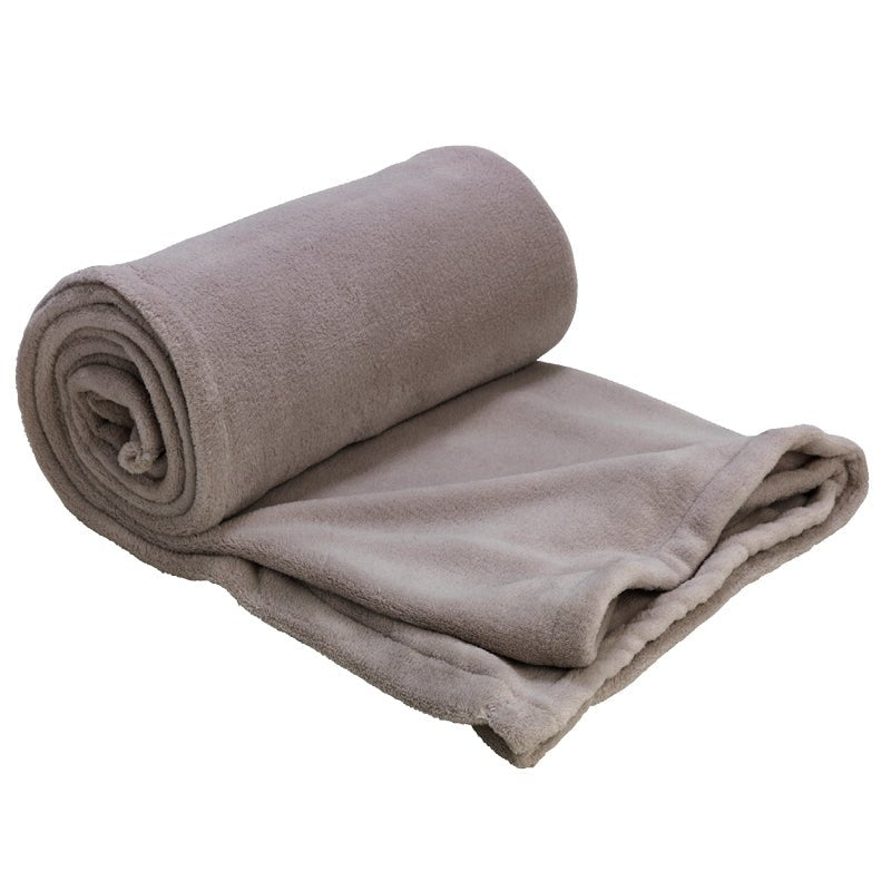 Club Classique Hemmed Coral Fleece Blanket Collection - Various Sizes and Colours - Lifespace