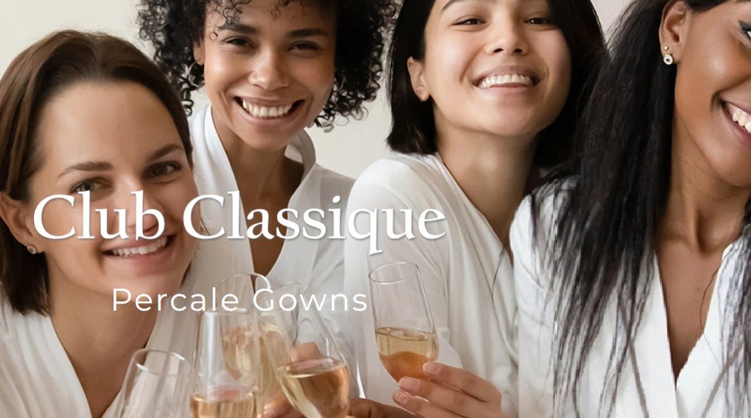Club Classique Pure Cotton Percale Kimono Style Bathrobes - Various Colours and Sizes - Lifespace