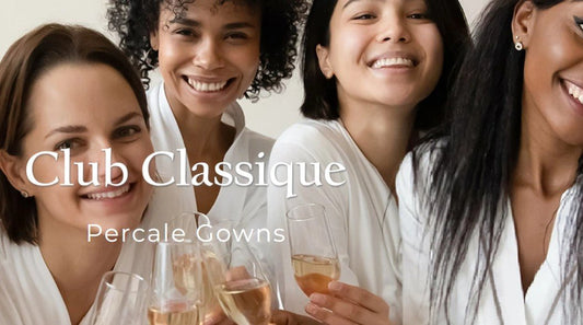 Club Classique Pure Cotton Percale Kimono Style Bathrobes - Various Colours and Sizes - Lifespace