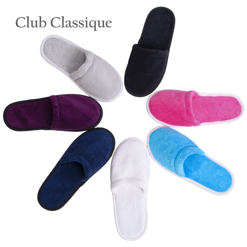 Club Classique Salon and Spa Style Closed - Toe Economy Slipper Collection - Various Sizes and Colours - Lifespace