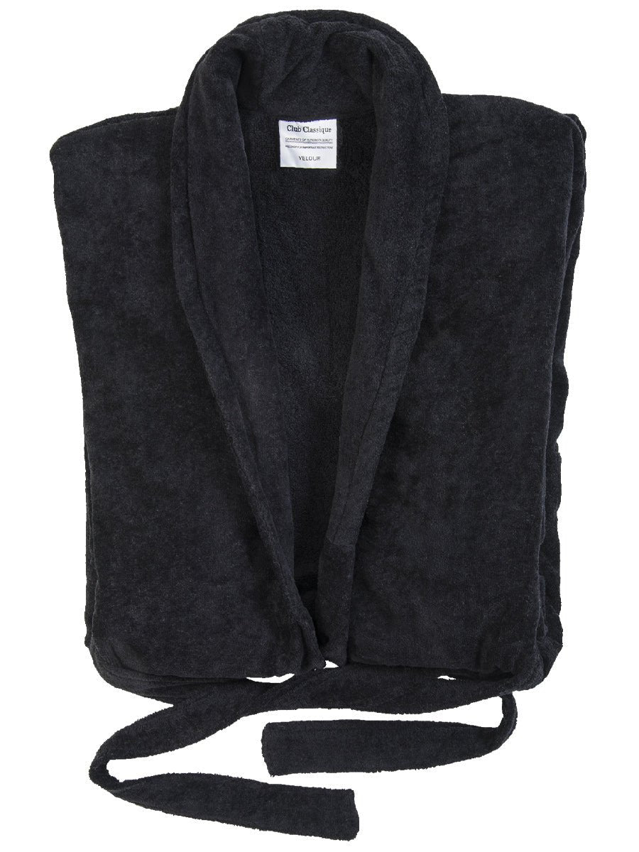 Club Classique Unisex Pure Cotton Velour Collared Bathrobes - Various Sizes and Colours - Lifespace