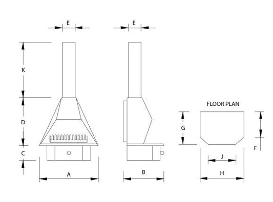 Home Fires 800 Economaster Freestanding Fireplace - Lifespace