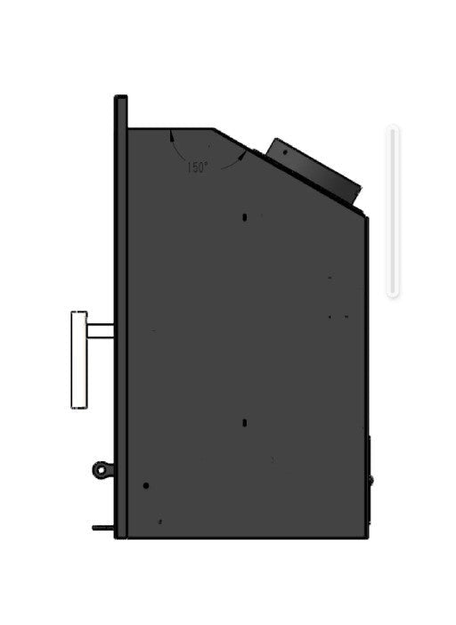 Home Fires C0700 Closed Slow Combustion Built - in Fireplace (8 - 10kW) - Lifespace
