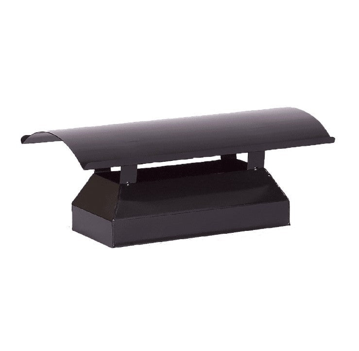 Home Fires Mild Steel Fireplace and Braai Flue Pipe Fixed Cowls - Slip - On - Various Size Options - Lifespace