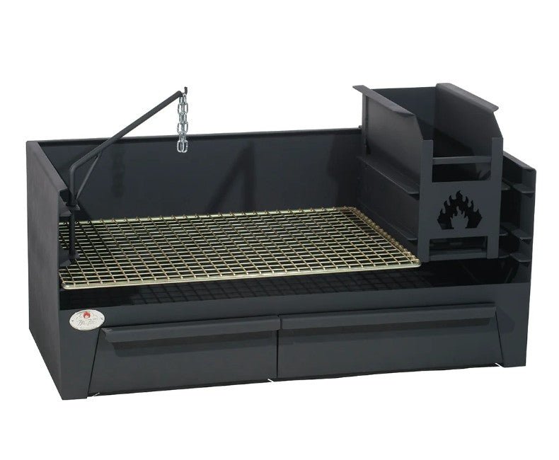 Home Fires Model 1000 Table Combination Braai with Ash Lid and Drawer - Lifespace