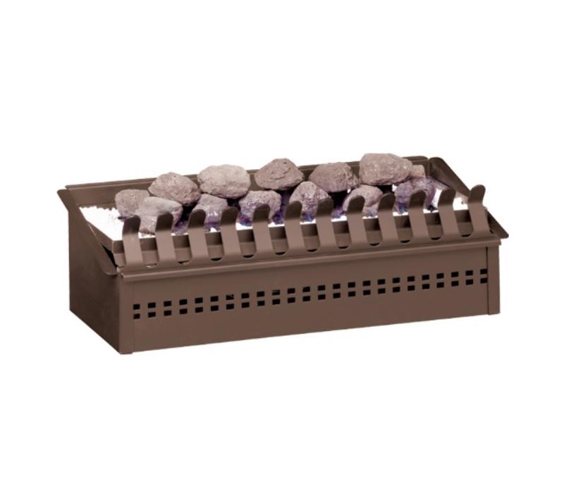 Home Fires Model 740 Built - In Gas Fireplace with Stainless Steel Facia & Coal Grate - Lifespace