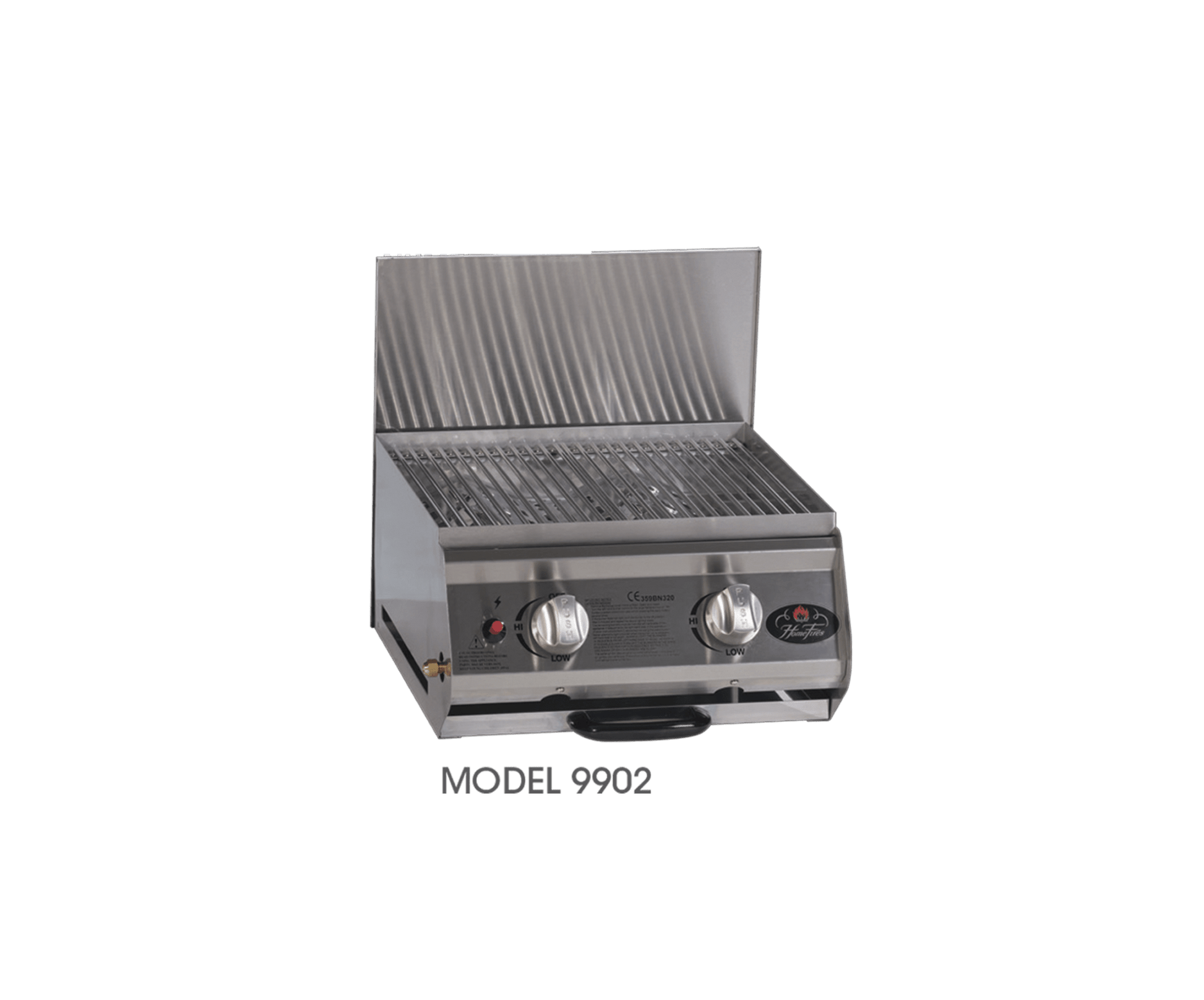 Home Fires Model 9902 Stainless Steel Flat Top Gas Griller - Lifespace