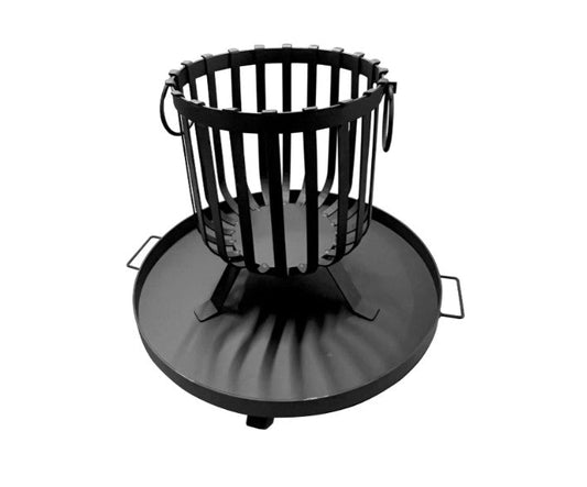 Home Fires Patio Garden Basket Firepit with Ashpan - Complete or Separate - Lifespace